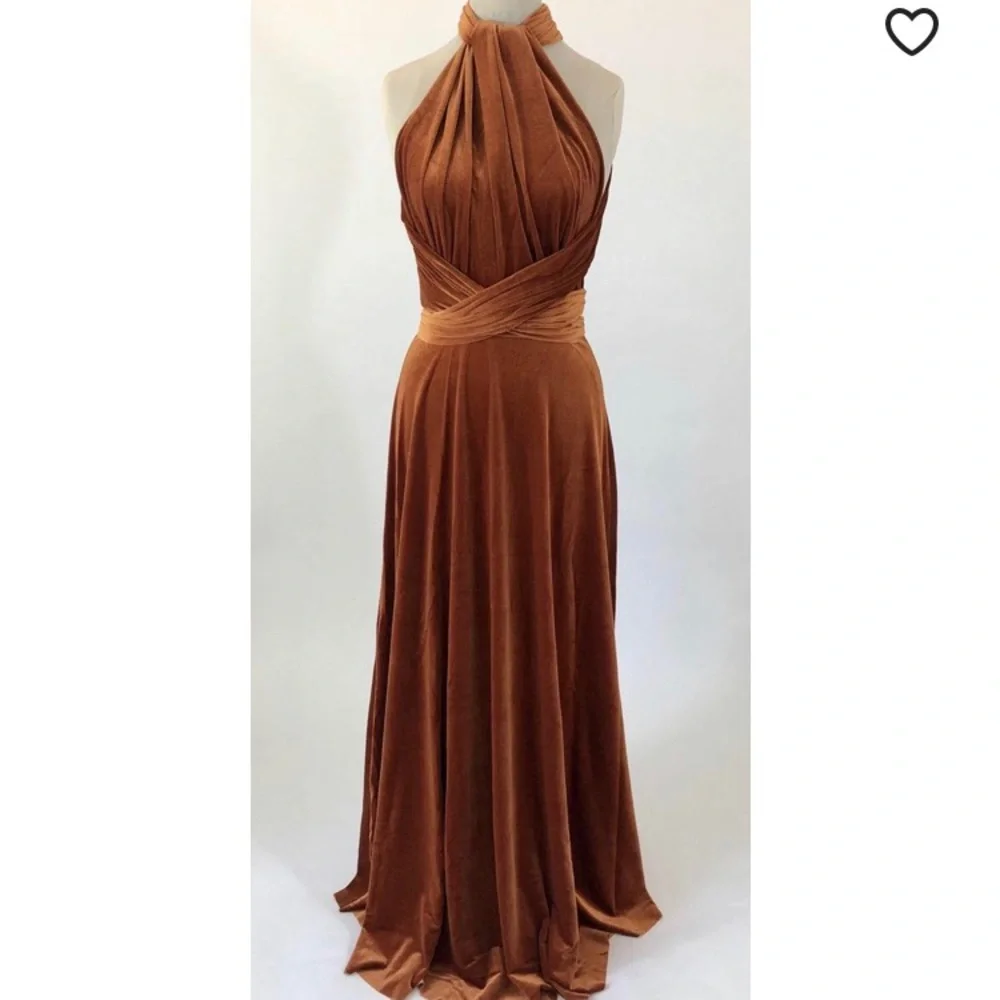 Copper, rust, bronze, burnt orange, dress - Picture 2 of 4